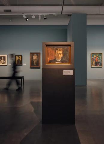 Modersohn-Becker und Munch.Ausstellungsansicht